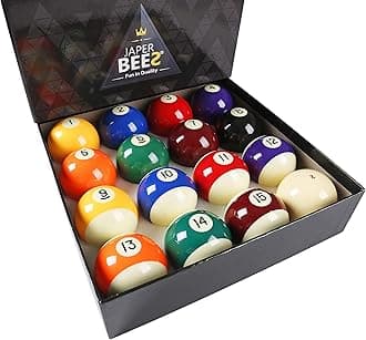 JAPER BEES Pool Balls Billiard Balls Pool Table Balls Set Regulation Size Classic Pro and Marble (Premium)