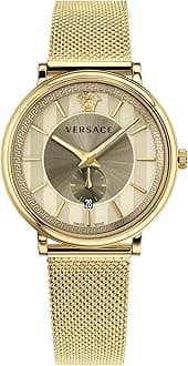 Versace VBQ070017 Men's Analogue Quartz Stainless Steel Watch