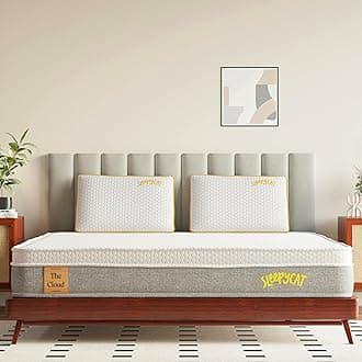 SleepyCat Cloud Mattress | Hotel-Like Quilted EuroTop with Memory Foam & Latex | No-Motion Transfer Pocket Spring | Pressure Relief & Luxurious Feel | Queen Size (75x66x8 Inches)