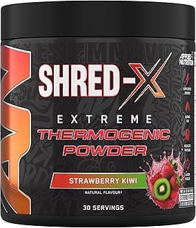 Applied Nutrition Shred X Fat Burner - ABE All Black Everything Fat Burner, Thermo Weight Management (300g - 30 Servings) (Strawberry Kiwi)