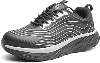 Unisex Adults Work Shoes - Black - All Seasons - Industrial & Construction - Lace-Up - Mesh - Moderate Cushioning - Hiking - Adults (Men & Women) Outdoor Enthusiasts & Athletes