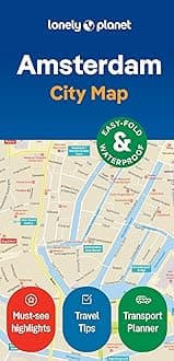 Lonely Planet Amsterdam City Map