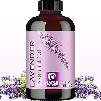 Pure Lavender Essential Oil - Lavender Oil for Hair Skin and Nails Plus Aromatherapy Diffusers Humidifiers Linens and Baths for at Home Spa Self Care - Premium Grade Non-GMO in Glass Bottle (4 Fl Oz)