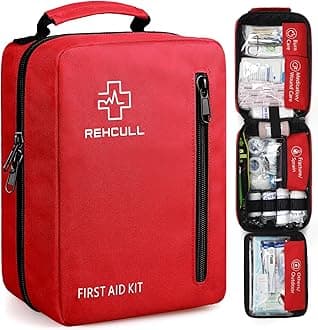 First Aid Kit for Home, Premium 410 Piece Well-Organized Large Medical Kits Survival for Travel Camping Hiking, Premium Water Resistant Trauma Kit Emergency Supplies Bag for Car Office College
