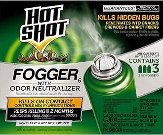 Indoor Fogger With Odor Neutralizer, 2-Ounce, 3 count