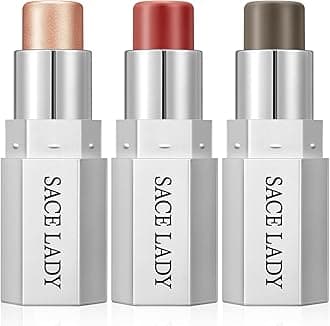 SACE LADY Face Sticks Trio, Cream Contour, Highlighter & Blush Makeup Sticks for Face, Easy to Blend & Long Lasting Natural Make Up for Cheek Eyes Lips (Golden Hour, 3pcs)