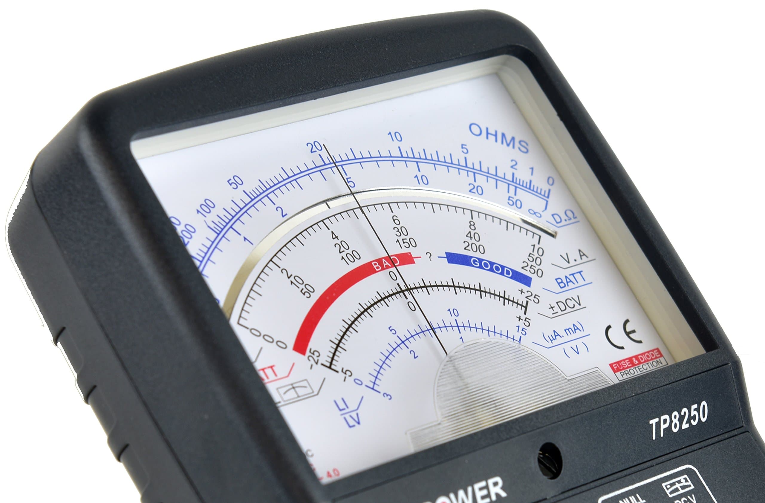 Tekpower TP8250 Analog Multimeter with NULL Middle Position 0 For Variation Measurement