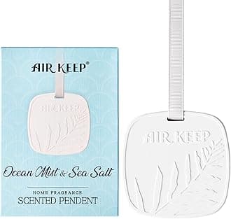 Airkeep Car Air Freshener - Ocean Mist&Sea Salt Handmade Scented Ceramic for Drawers and Closets, Car Air Freshener Gifts for Men Women Car Fragrance