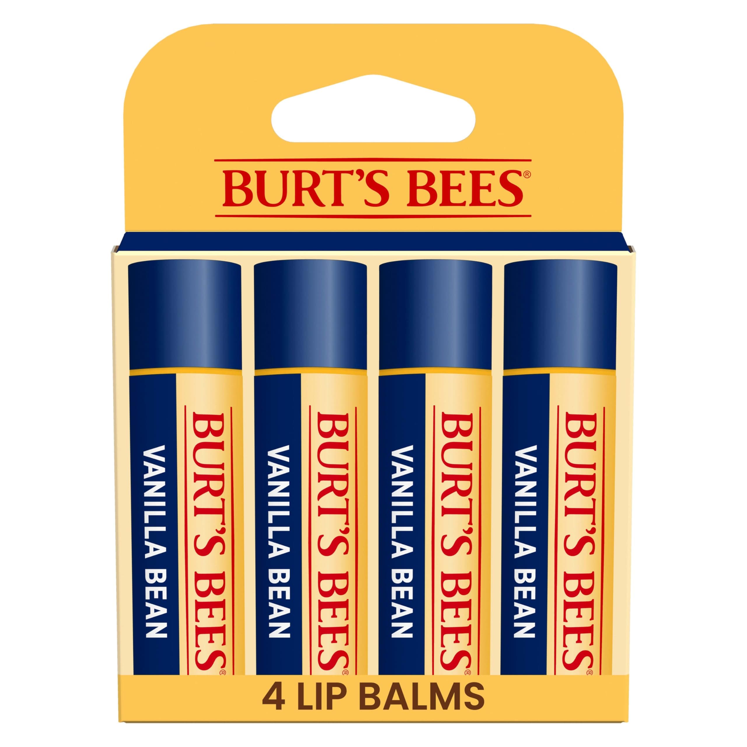 Easter Basket Stuffers, In Full Bloom Lip Balm Set, Original Beeswax, Dragonfruit Lemon, Tropical Pineapple & Strawberry, Natural Origin Lip Treatment, 4 Tubes, 0.15 oz.