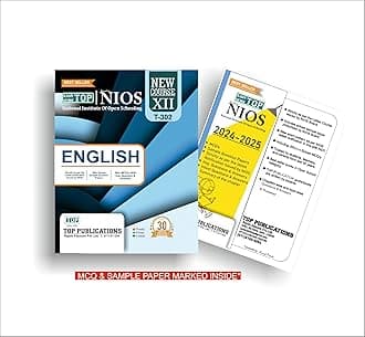 TOP NIOS Class 12 English Guide T-302