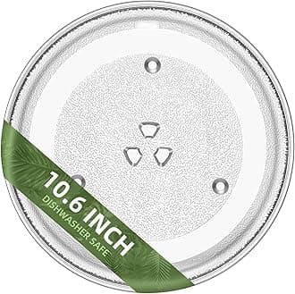 10.6" Microwave Plate Replacement Compatible with GE WB48X21336 Toshiba 12570000001011, 10 5/8 Inch Microwave Glass Turntable Plate of Danby 12570000001012 12570000A25472