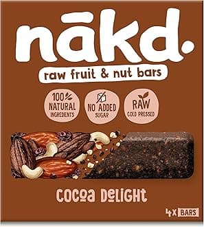 Cocoa Delight Natural Fruit & Nut Bars - Vegan - Healthy Snack - Gluten Free - 35g x 48 bars