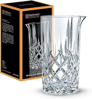 Mixing Glass, Crystal Glass Mixer, Clear, Noblesse Collection, Perfect Shaker for Cocktails, Professional Bartender's Beaker & Mixing Pitcher
