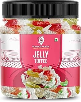 Jelly Toffee | 500gm | Colourful Jelly | Jelly Candy | Jelly Chocolate | Colourful Mixed Fruits Jelly Candy
