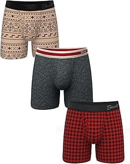 Shinesty Hammock Support Mens Pouch Underwear | Boxer Briefs with Fly | 3 Pack