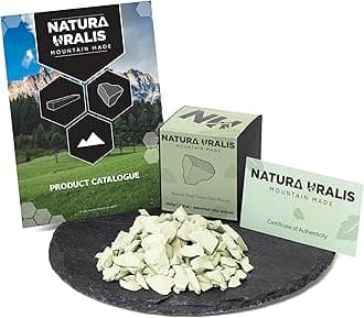 Natura Uralis Ural Green Clay, Natural Green Clay, Pastel to Emerald Green, Amazingly Crisp, Satisfying Earthy, Velvety and Solid Texture (Mini Pack (100 g))
