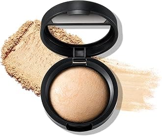 LAURA GELLER NEW YORKBaked Natural Glow Highlighter Radiance Enhancing Makeup, French Vanilla