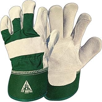 ITC Gardening Gloves for Men & Women, Heavy Duty Leather Garden Gloves, Thornproof & Breathable Work Gloves for Weeding, Planting, Pruning, and DIY Outdoor Tasks