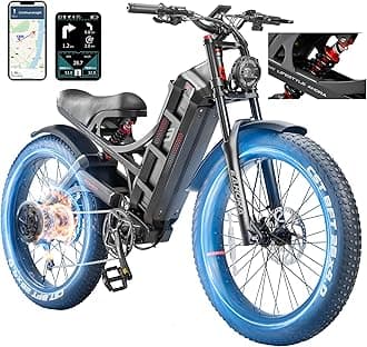 Eahora Romeo Pro 2 Ebike 1600W/4000W Electric Bike for Adults 52V 60AH/70AH Long Range Dual Motor Electric Mountain Bike Dual Hydraulic Brakes Full Suspension EBike,UL2849