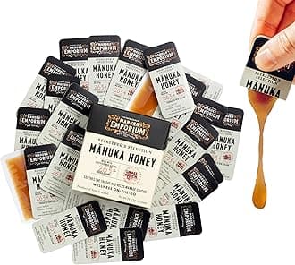 Manuka Emporium Raw New Zealand Manuka Honey Packets MGO263+ (UMF 10+ Equiv.) 24 x 0.18oz Individual Snaps | Ideal for Travel, Sports, Superfood Snacks and On-the-Go Daily Wellness