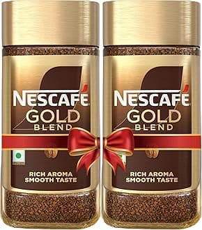 Gold Instant Coffee Powder | Premium Imported Coffee | Freeze Dried | Rich & Smooth Taste |2 * 185g Jars