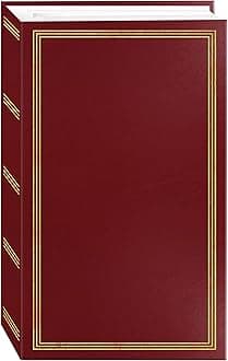 Pioneer 3-Ring Pocket Album for 504 Photos (4" x 6", Burgundy)