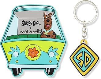 Wet n Wild Scooby-Dooby Doooo Hand Mirror, Portable Scooby-Doo Themed Makeup Essential for Touchups On-The-Go with Comfort-Grip, Keychain Included