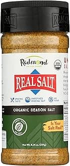 Redmond Real Sea Salt - Natural Unrefined Organic Gluten Free, Seasoning 8 Ounce Shaker