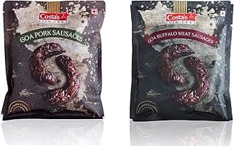 Goa Pork Sausages 200g & Goa Buffalo Meat Sausages 200g (Vacuum Packed) (1 Each)