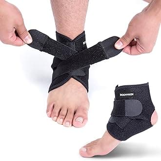 Ankle Support Brace, Breathable Neoprene Sleeve, Adjustable Wrap! (1 Pack)
