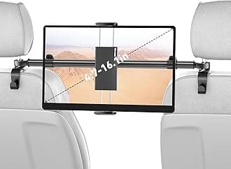 TRYONE Car Tablet Holder Mount for iPad: Headrest Tablet Stand for Car Back Seat Compatible with iPad Pro Air Mini | Galaxy Tab | Kindle Fire HD | Switch OLED or Other 4.7-16.1" Devices