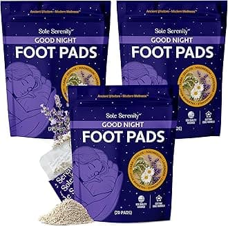 Sole Serenity Good Night Foot Pads for Feet (Good Night - 3 Pack)