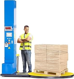 PEC Pallet Wrapping Machine Industrial Shrink Wrap Machines with Built-in Scale