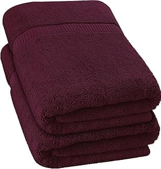 Utopia Towels - Luxurious Jumbo Bath Sheet 8 Piece - 600 GSM (35X70 Inches) 100% Ring Spun Cotton - Highly Absorbent and Quick Dry Extra Large Bath Towel - Super Soft Hotel Quality Towel (Burgundy)