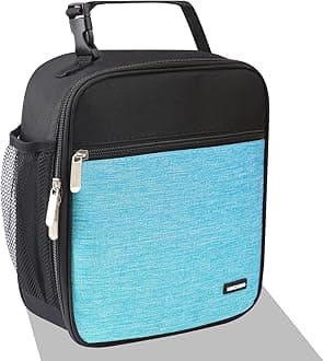 Lunch box Lunch bag for men women Insulated Lunchbox Lunch bags for Work Picnic Travel (Thicken blue)