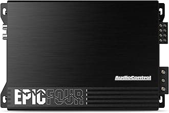 AudioControl EPICFOUR 800W RMS 4-Channel Car Amplifier – High-Power Full-Range & Subwoofer Performance, Class-D, Low-Distortion Premium Mobile Audio Upgrade