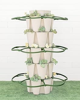 Greenstalk Set of 3 Plant Supports for Growing Tomatoes, Cucumbers, Peppers, Eggplant, and Squash Vertically in a Vertical Planter