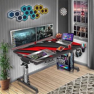 - Xtreme PRO Direct Theme Image Printed Computer Table for Gaming, Work & Study Desk. Large for PC, Dual Monitors, iMac, and Laptops. Carbon Steel & Engineered Wood. Black Stand 4x2 FEET (XPB4-CT-05A)