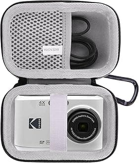 JINMEI Hard EVA Carrying Case Compatible with KODAK PIXPRO C1/KODAK FZ55/FZ45/FZ43 Digital Camera Protection case. (grey)