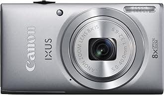 Canon IXUS 132 Digital Camera - Silver (16MP, 28mm Wide Angle, Eco Mode, 8x Optical Zoom) 3.2 inch LCD