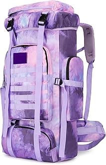 King'sGuard 70L Camping Hiking Backpack for Men Women Large Military Tactical Backpack Molle Rucksack Backpack for Outdoor