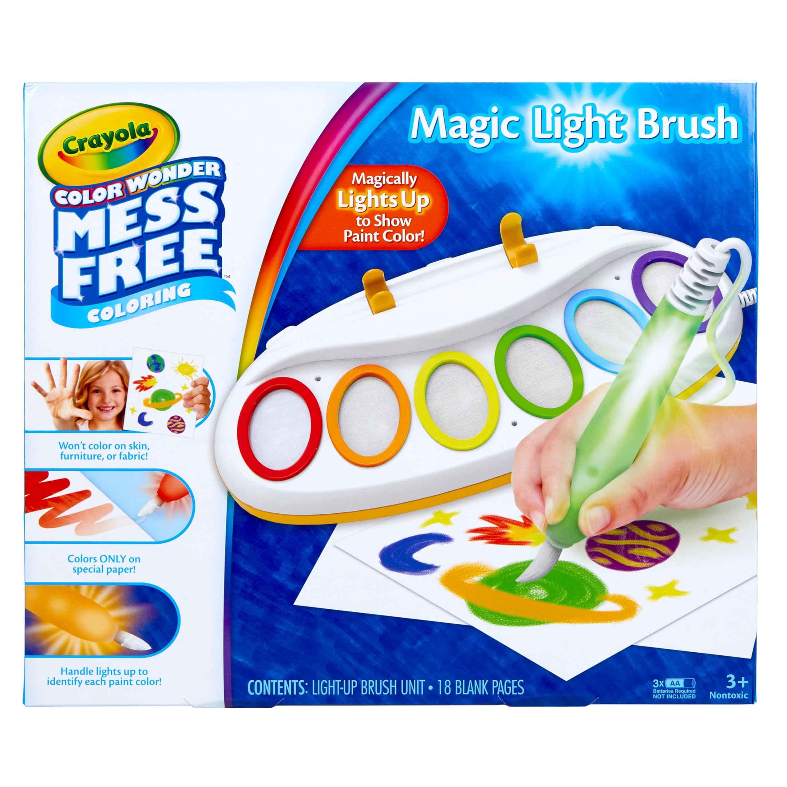 Color Wonder Magic Light Brush, Mess Free Painting Station for Kids, Easter Basket Essential & Stuffer, Easter Gift for Kids, Toddler Activity Toy, Ages 3+