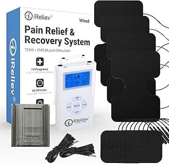iReliev TENS and EMS Combination Unit Muscle Stimulator for Pain Relief