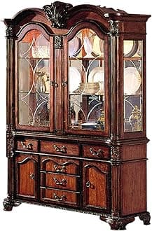 ACME Chateau de Ville Hutch and Buffet, Cherry Finish