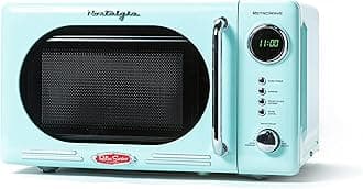 Nostalgia Countertop Microwave Oven with Easy Clean Interior - Retro Microwav...