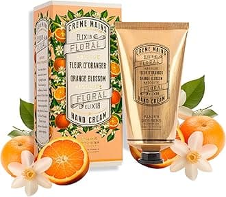 Panier des Sens Orange Blossom Hand Cream with Olive Oil - Nourishing Hand Cream for Dry Cracked Hands 97% Natural Ingredients - Dermatologically Tested Hand Lotion for Woman Made in France, 2.5 fl oz
