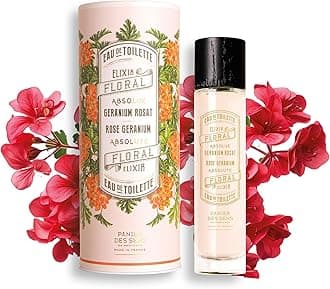 Geranium Perfume for Women - Fresh Green Floral Eau de Toilette with Peony & Soft Musk - Light French Fragrance Made in France - 1.7 fl oz (50 ml)