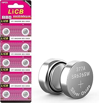 10 Pack SR626SW 377 Watch Battery,Long-Lasting & Leak-Proof,High Capacity Silver Oxide 1.55V Button Cell Batteries for Watch