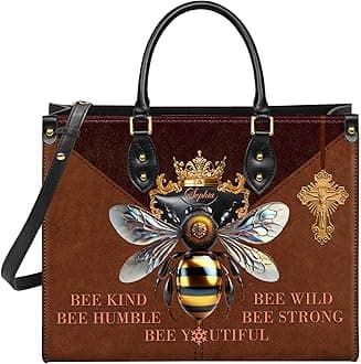 Personalized Leather Handbag for Women, Custom Name Church Bag, Christian Gifts, Gifts for God Lovers