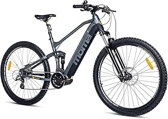 Moma Bikes, EMTB 27,5" PRO FS Crank Motor, Aluminum, Full SHIMANO Altus 8 Speeds, Hydraulic Disc Brakes & Integrated Battery Ion Lithium 48V 13Ah